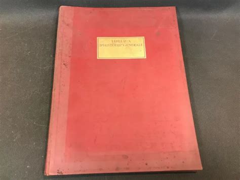 ANCIEN LIVRE TABLEAUX d histoire générale de 1930 frises historiques