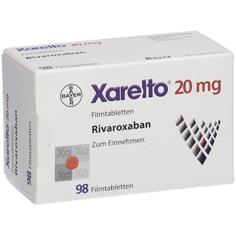 Xarelto Mg St Mit Dem E Rezept Kaufen Shop Apotheke