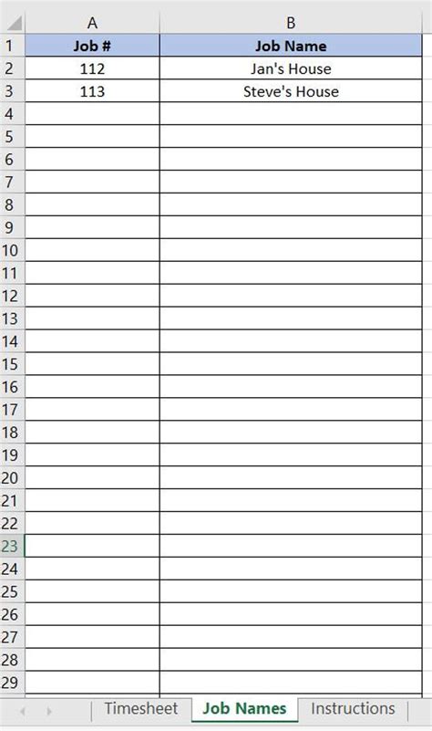 Weekly Timesheet Excel Spreadsheet - Etsy