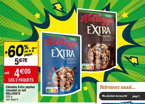 Promo C R Ales Extra P Pites Chocolat Au Lait Kellogg S Chez Migros