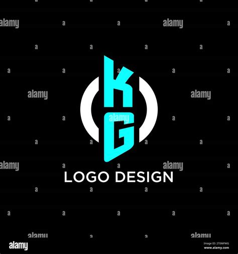 KG Circle Monogram Logo Design Ideas Stock Vector Image Art Alamy