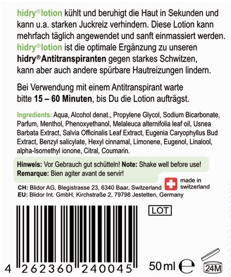 hidry® Lotion Roll-on against antiperspirant irritations, 50 ml