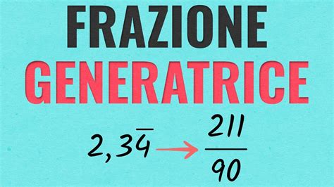 Frazione Generatrice Di Un Numero Periodico Youtube