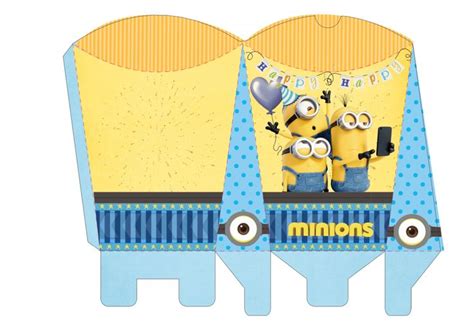 Caixa Semi Travesseiro Minions Origamiami Minions Decora O Festa