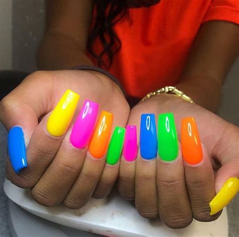 Exis Official Bright Nails Rainbow Nails Bright Nail Polish