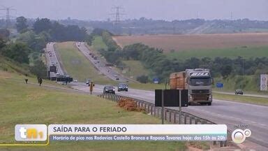 TEM Notícias 1ª Edição Sorocaba Jundiaí Rodovias da região devem