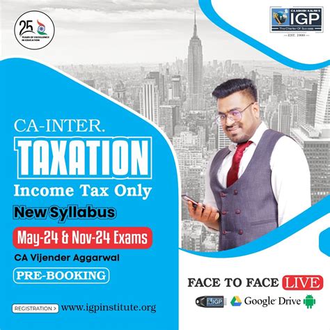 CA Inter Taxation Regular Batch Income Tax Only New Syllabus Sep 24