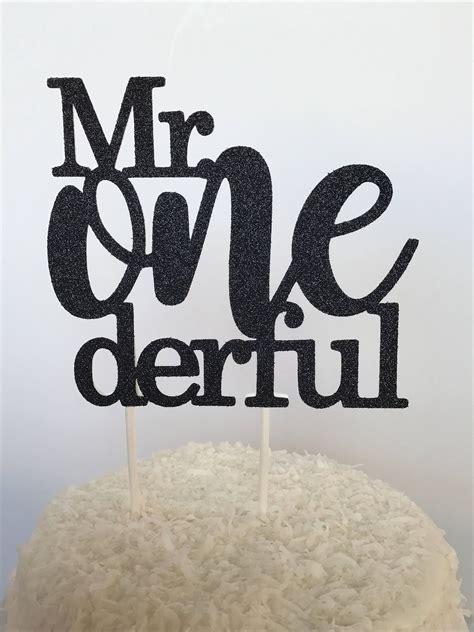 Mr Onederful Cake Topper Boy First Birthday Cake Topper Mr