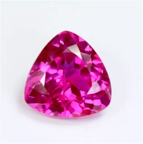 Aaa Natural Flawless Pink Ceylon Sapphire Trillion Cut Loose Gemstone