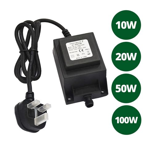 V Waterproof Transformer Various Wattages V V W W