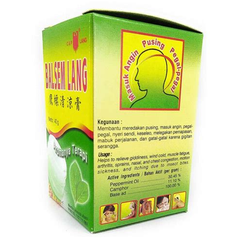 Cap Lang Original Eagle Balm Arthritis Muscle Neck Pain Relieve 40gr