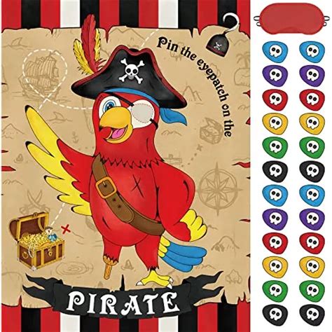 Wernnsai Pin The Eye Patch On The Pirate Juegos De Fiesta Cuotas