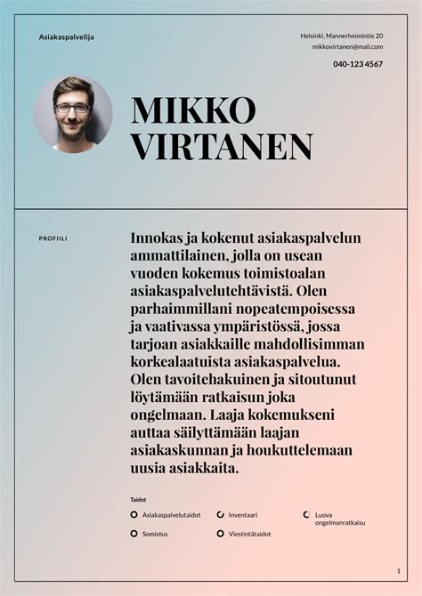 Luovat CV-mallit (Ilmaiset) | Luo täydellinen CV 2023