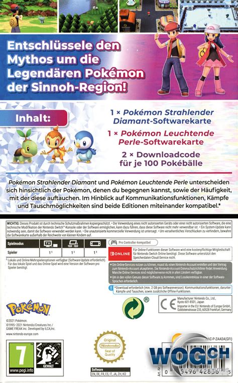 Pokémon Strahlender Diamant And Leuchtende Perle Doppelpack [nintendo