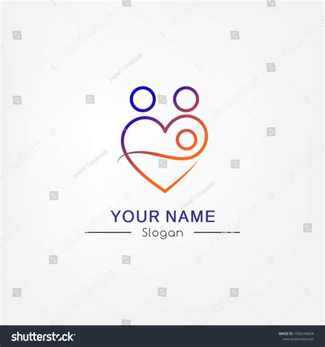 Abstract Parents Logo Design Vector Image Stock Vector (Royalty Free ...