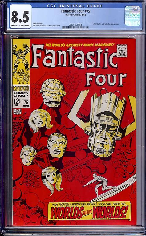 Fantastic Four 75 CGC 8 5 Ow W Auction Pedigree Comics