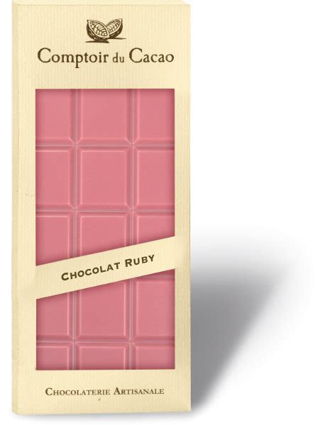 Tablettes Gourmandes Chocolat Ruby