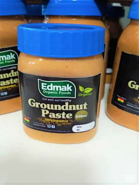 Edmak Organic Groundnut Paste |350ml | Shopwice Ghana