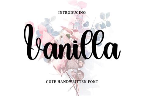 Vanilla Font By Pipi Creative · Creative Fabrica