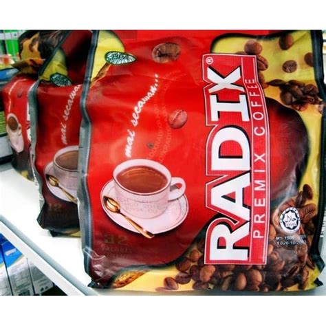 Jual Kopi Radix Mai Secawan Isi Sachet Malaysia Premix Coffee