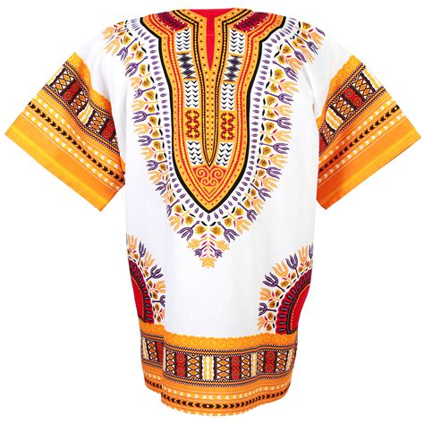 African Dashiki Mexican Poncho Hippie Tribal Ethic Boho Shirt White Ad12wo1