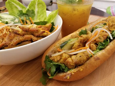 Grilled Chicken Banh Mi Bun Mi Vietnamese Grill