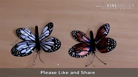 Diy Plastic Spoon Craft Butterfly Youtube