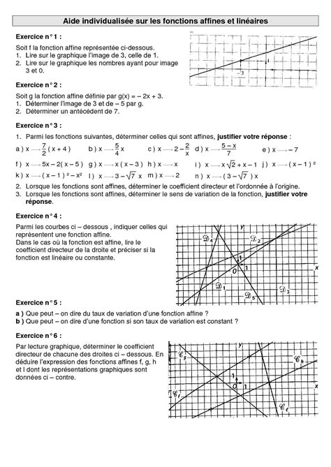 Calaméo Aide Individualisée Sur Les Fonctions Affines Et Linéaires