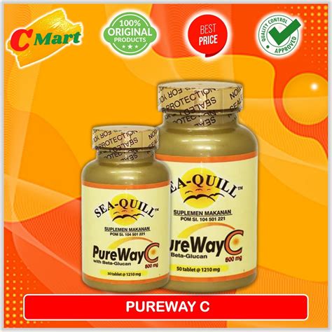 Jual Sea Quill Pureway C Isi 30S 50S Sea Quill Seaquill Vitamin C