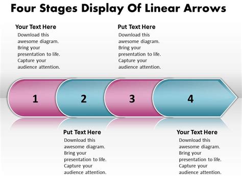 Business Powerpoint Templates Four Phase Diagram Ppt Display Of Linear