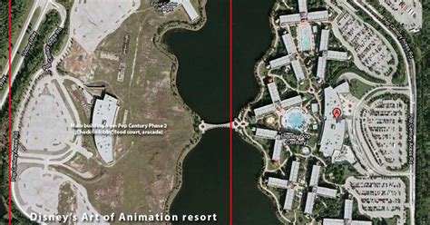 Disneys Art Of Animation Resort Construction Area Satellite View