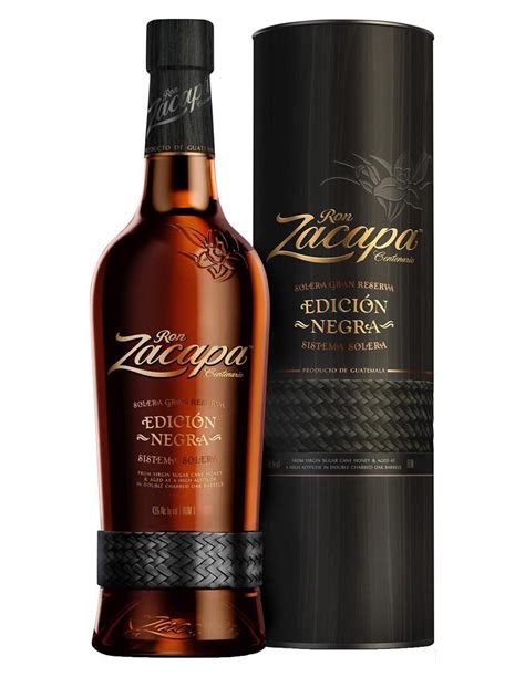 Ron Zacapa Centenario Solera Gran Reserva Edici N Negra Cl