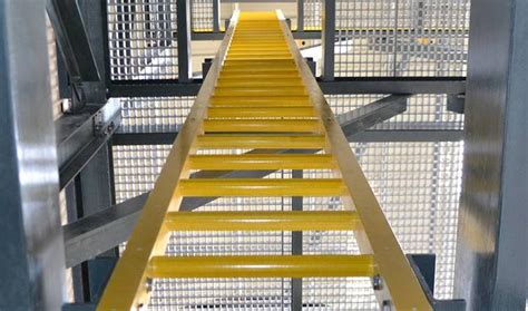 Frp Grp Fixed Ladders Anti Corrosive Insulation For Years