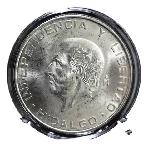 Moneda Pesos Hidalgo Chico Plata