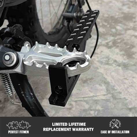 For Sur Ron Ultra Bee X S 1 Pair Black Rear Passenger Foot Pegs Pedal