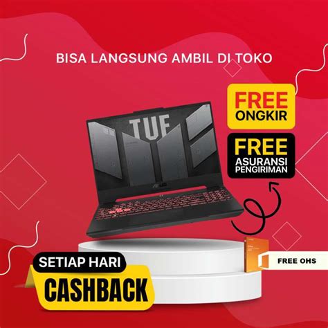 Jual Laptop Gaming Asus Tuf A15 R9 5900hx Fa506qm R936b6t O11 Ram 16gb