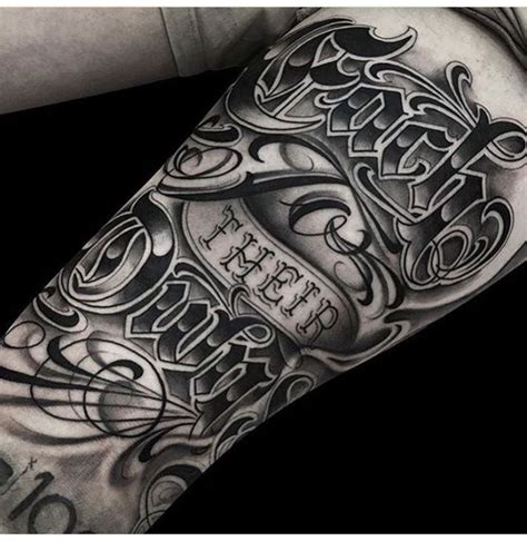 Chicano Forearm Lettering Tattoos Tattoo Lettering Tattoo Fonts