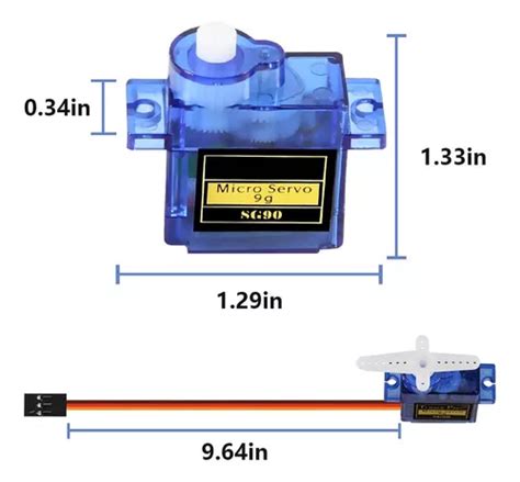 Dorhea 5 Piezas Sg90 Micro Servomotor Mini Servo Sg90 0 32 O Envío gratis