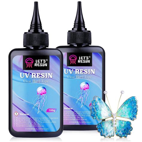 LET S RESIN Resine UV 200g Résine UV Transparente Durcissement Rapide