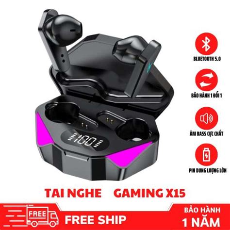 Tai nghe Bluetooth X15 Gaming Không dây ROYALMIC TWS công nghệ