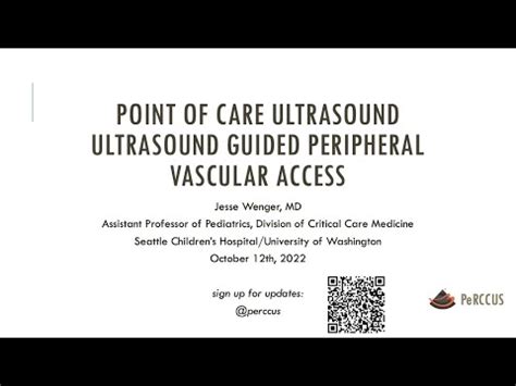 Point Of Care Ultrasound Ultrasound Guided Peripheral Vascular Access