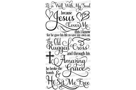 It Is Well With My Soul Christian Hymn Poetry Svg Eps 446973