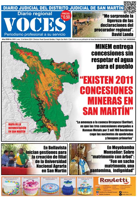 Diario Digital Lunes 12 De Febrero 2024 Diario Voces