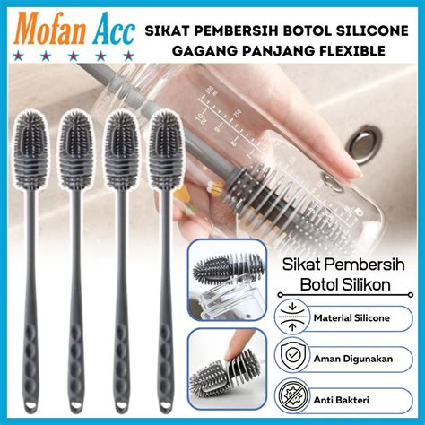 Jual Sikat Pembersih Botol Silikon Gagang Panjang Bottle Brush