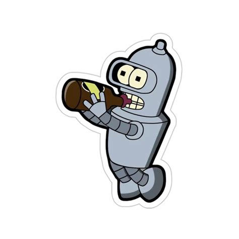 Futurama Baby Bender Sticker Adorable Baby Bender Sticker Futurama Art ...