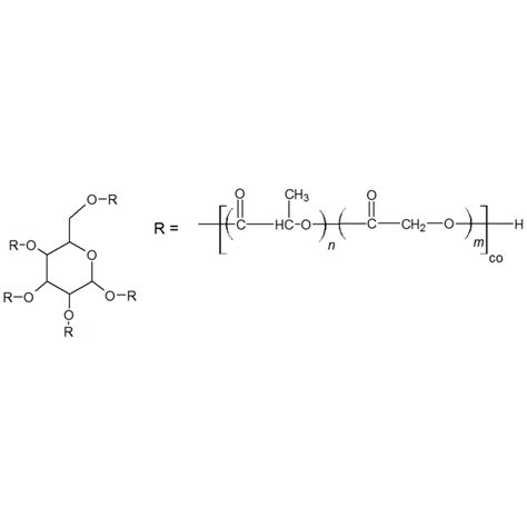 Star shaped PLGA 5臂星形 聚乙丙交酯 生物降解高分子 PLGA Glucose Glucose initiated