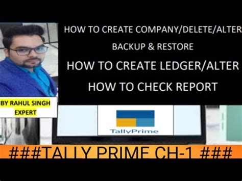 TALLY PRIME HOW TO CREATE COMPANY IN TALLY PRIME HOW TO CREATE