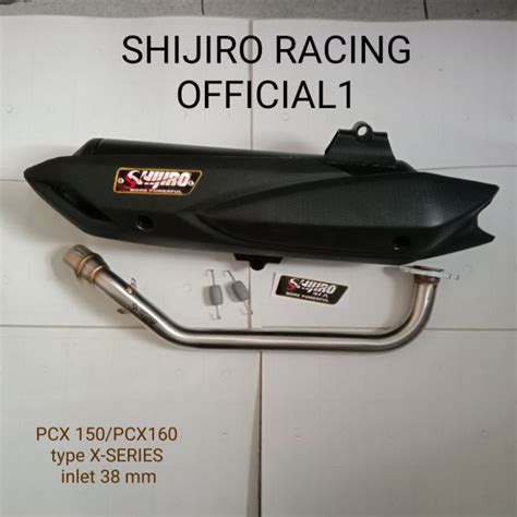 Jual Knalpot Standar Racing Shijiro Pcx Adv Type X Series Shopee