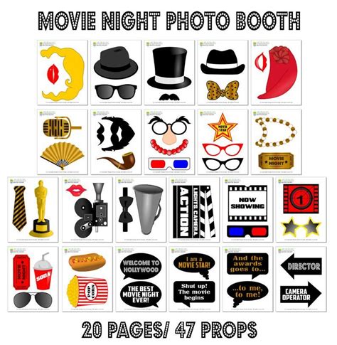 Hollywood Party Props Hollywood Theme Birthday Props Birthday Party