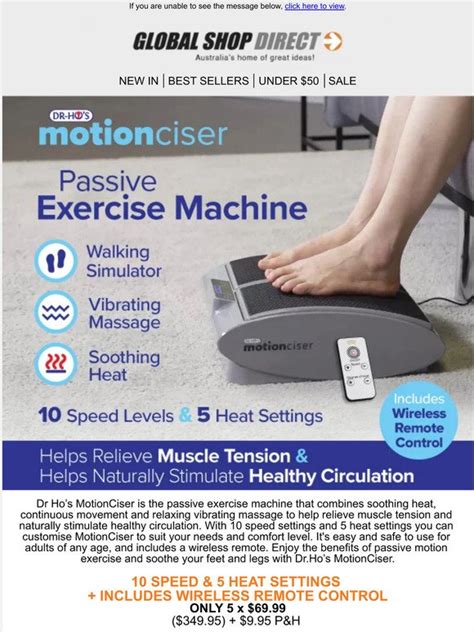 Global Shop New In Dr Hos Motionciser Milled